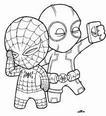 Miles Morales Coloring Page Awesome Little Deadpool And Little Spiderman By Josh308 On In 2021 Spiderman Coloring Superhero Coloring Pages Marvel Coloring