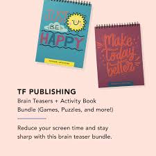 Challenge your cognitive abilities with these brain teaser games:. Fabfitfun Customization 4 Tf Publishing Brain Teasers Activity Book Bundle Games Puzzles And More Facebook