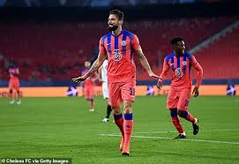 Chelsea's olivier giroud scripted a champions league record as he guided his team to a dominating win over sevilla here. Sevilla 0 4 Chelsea Olivier Giroud Scores Four In Striking Masterclass To Secure Group E Top Spot Daily Mail Online