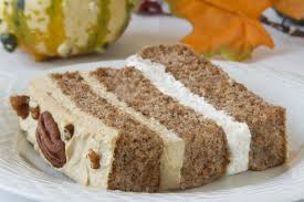 Pecan Latte Gateau Gluten Free Low Carb Dessert Recipe From Carbsmart Low Carb Gluten Free Fall And Winter Entertaining Recipe Low Carb Recipes Dessert Low Carb Desserts Desserts
