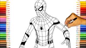 Free printable spiderman coloring pages for kids. Spider Man Homecoming Spider Man Homecoming Suit Coloring Pages Youtube