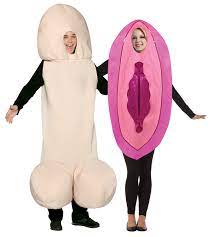 Halloweenie & Fancy Lady Parts Couples Costume Novelty College Humor Gag  Dress Up Cosplay Mens Women