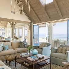 Beige Sofa With Blue Chairs Country Style Interiors Coastal Living Rooms Living Room Design Inspiration