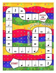 Free Download Susan Paradis Rhythm Round About Game To Identify Note And Rest Symbols Game Bo Music Vocabulary Elementary Music Classroom Teaching Music