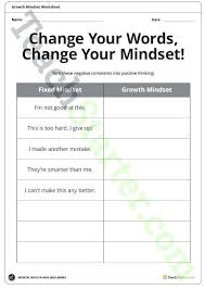 Growth Mindset Worksheets Teaching Resource Teach Starter Positive Attitude Activiti Positive Thinking Exercises Positive Attitude Activities Positive Attitude