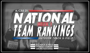 2018 Njcaa Di Outdoor Track Field National Rankings Week