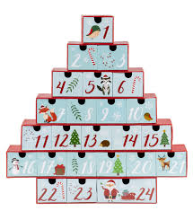 Alles für christmas bei otto! Juvale Advent Calendar Holiday Treasure Box Christmas Countdown Christmas Tree Shaped Table Decoration Winter Buy Online In Bahamas At Bahamas Desertcart Com Productid 86940537