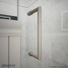 Tempered shower glass door panels in oil rubbed bronze. Unidoor X 72 72 1 2 Hinged Shower Door Dreamline