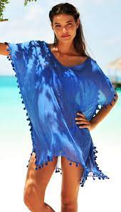 Keep Cool In This Elegant Seafolly Kaftan In China Blue Beachwear For Women Beachwear Beach Dresses