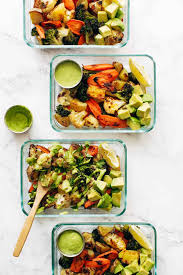 Roasted Vegetable Bowls With Green Tahini Pinch Of Yum Recipe Vegetarian Recipes Healthy Recipes Food