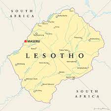 Lesotho, officially the kingdom of lesotho, is a landlocked country and enclave, surrounded by the republic of south africa. Politische Karte Von Lesotho Stockfoto 13186530 Bildagentur Panthermedia