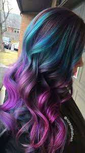 Beautiful Blue Purple Ombre Dyed Hair Color Hair Dye Colors Hair Styles Hair Highlights