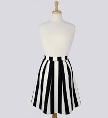 Black And White Vertical Striped Skirt Outfit Pleated Black And White Vertical Striped Skirt Black And White Skirt White Pleated Skirt Skirts