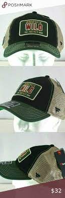Minnesota Wild Green Black Baseball Cap Snapback Black Baseball Cap Columbus Blue Jackets Minnesota Wild