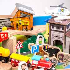 Check spelling or type a new query. Wooden Train Track Set With Table For Kids Toddlers Creative Play Trai Auchoice