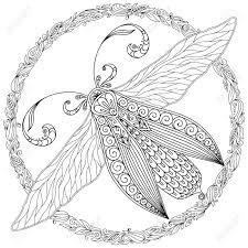 100% free insect coloring pages. Detailed Ornamental Sketch Of A Moth Hand Drawn For Adult Anti Royalty Free Cliparts Vectors And Stock Illustration Image 84433670