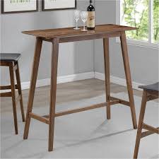 Coaster Company Mid Century Modern Rectangular Bar Table Walnut Walmart Com Pub Table Dining Table In Kitchen Bar Table