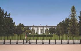 There's a fence going up at the white house today, aiming to keep protesters at bay on election night and beyond. White House Fence Construction President S Park White House U S National Park Service