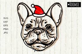 Vector illustration of a bulldog. French Bulldog In Santa Hat Frenchie Svg File New Year Svg 1030676 Illustrations Design Bundles
