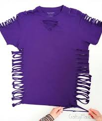 Tshirt design illustrations & vectors. Diy No Sew Shirt Cut T Shirt Craftsy Hacks