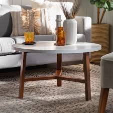Check spelling or type a new query. 30 Inch Round Faux Marble Top Coffee Table On Sale Overstock 22545011