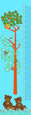 Childrens Bears Height Chart Fabric Panel Kit By Fabriquilt