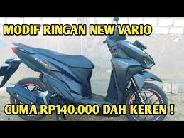 Harga honda beat di jakarta selatan mulai dari rp 16,66 juta untuk varian paling bawah cbs, sementara varian tertinggi deluxe dihargai rp 17,46 juta. Modif Ringan All New Vario 125 Cbs Iss Matte Black Terbaru 2020 Youtube