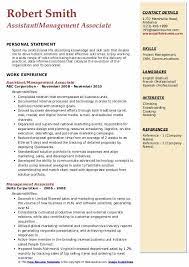 Proactively, and in partnership with the lending team, this individual will complete requisite portfolio management responsibilities and expand level of comfort and proficiency with basic underwriting packages that are reviewed by supervisor or an higher level. Management Associate Resume Samples Qwikresume