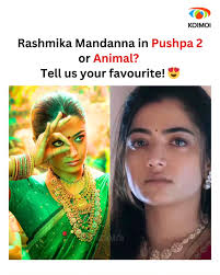 Srivalli or Geetanjali, Which character Rashmika Mandanna played the best?  😉 #rashmikamandanna #pushpa2 #Animal #koimoi