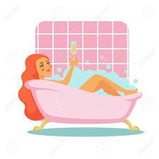 They suction safely to the bottom of the bathtub. Bathroom Woman Taking Bath With Champagne Glass Vector Redhead Girl In Bathtub With Soap Foam And Alcohol Drink Hygiene And Cleanliness Relaxation In Hot Water With Sparkling Wine Pink Tile Wall Royalty