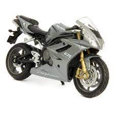 Triumph Daytona 675 Diecast Model Motorcycle Grey 1 18 Scale Motorcycle Model Triumph Daytona 675 Diecast Models