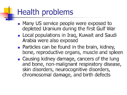 The depleted uranium left by the u.s. Weapons Of Mass Destruction Nuclear Biological Chemical Ppt Download