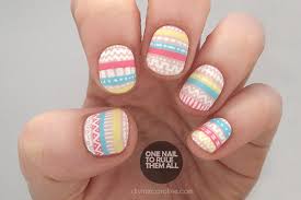 Pastel daisies nail art tutorial. Perfectly Pastel Aztec Nail Art To Try More
