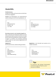 Wo kommt auf umschlägen die briefmarke hin? Beschriftung Kuvert A4 Hochformat