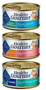 Cat Food Enhancer Blue Buffalo Healthy Gourmet Natural Food For Cats 3 Flavor Variety 6 Can Bundle 2 Meaty M Flavor Variety Healthy Gourmet Grilled Salmon