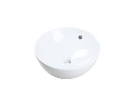 Vasque A Poser Ceramique Easca L 41 X P 41 Cm Diam 41 Cm Blanc Leroy Merlin