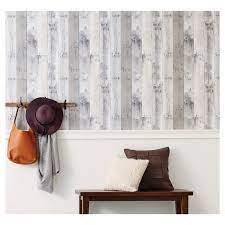 Reclaimed Wood Peel Stick Wallpaper Gray Threshold In 2020 Peel And Stick Wallpaper Wallpaper Wood Wallpaper