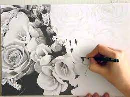 1001 photos de dessin noir et blanc qui vont vous aider a. Dessin De Fleurs Noir Et Blanc Youtube