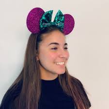 Nonslip Ariel/Minnie Mouse Bow Ears Headband Little Mermaid
