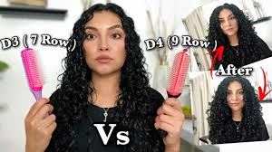 Does denman brush define curls? Comparing 2 Denman Brushes On Curly Hair D3 7 Row Vs D4 9 Row Need Both Best One Marianellyy Youtube