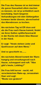 Die Frau Des Hauses Ist Es Leid Immer Die Ganze Hausarbeit Lustige Bilder Spruche Witze Echt Lustig Witze Lustig Witze Wirklich Lustig