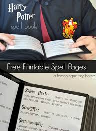 Harry potter ausmalbilder für erwachsene kostenlos zum ausdrucken. Harry Potter Spell Book Printable Spells