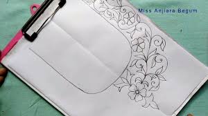 If an organic or rustic feel is a focal point of your business, consider this style of logo design. 6 Beautiful Hand Drawing Designs Women S Dress Neck Designs Secrets Of Drawing 02 Stayhome Youtube