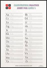 Others are basic alphabet tracing. Free Printable Handwriting Practice Worksheets For Adults Pdf Updated 2021 Number Dyslexia
