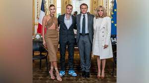Justin bieber and hailey baldwin met with french president emmanuel macron and his wife, brigitte, while vacationing in paris. Xaxiyswpj Fvhm