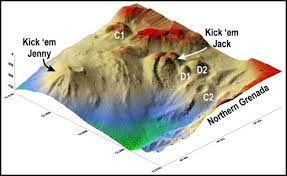 Bermuda Triangle Volcano Kick Em Jenny Which Can Lower The Density Of The Water Causing Ships To Sink Showing Increasing S Bermuda Triangle Tsunami Volcano