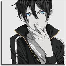 Anime Posters Yato Character Avatar Black and White Background Blue Eyes  Room Decor (unframed,24X24inch) : Amazon.ca: Home