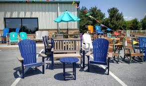 Seaaira Fanback Poly Chairs English Garden Poly Table Chairs And Bench Outdoor Furniture Sets Amish Furniture Relaxing Backyard