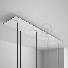 de plafondplaat is gemaakt van dibond een aluminium compositie paneel die een mooie afwerking garandeerd daarnaast is het l accessoires hanglamp verlichting