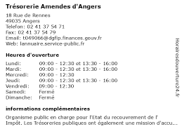 Business service in montreal, quebec. á… Tresorerie Amendes D Angers Horaires D Ouverture 18 Rue De Rennes A Angers